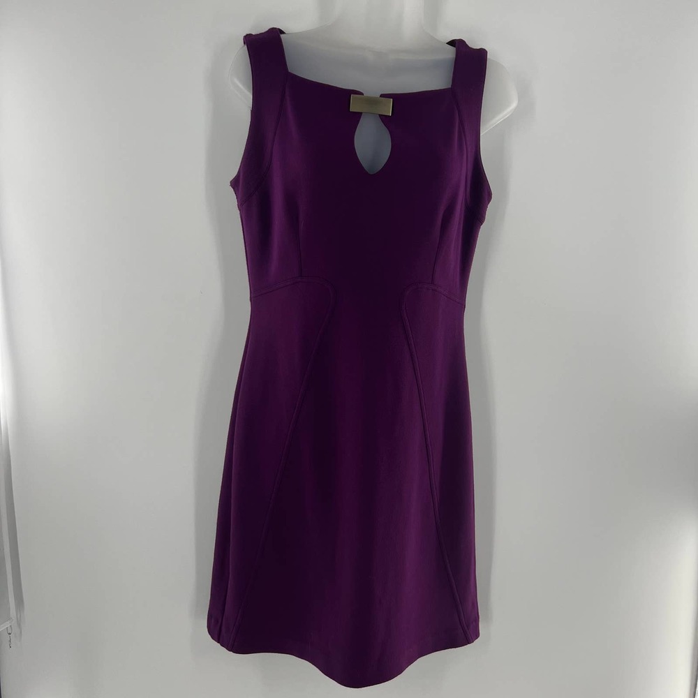 Laundry by Shelli Segal Sleeveless sheath Dress Sz 8 Plum